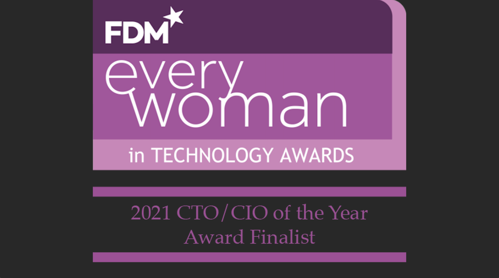Colette Wyatt is a finalist of CTO/CIO 2021 of FDM everywoman in technology awards